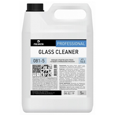 Средство для очистки окон/стекол/зеркал 5л GLASS CLEANER Professional Pro-Brite