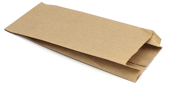 Пакет бумажный с плоским дном 90х40х205мм 40г/м2 цвет Крафт Артпласт (х2000)